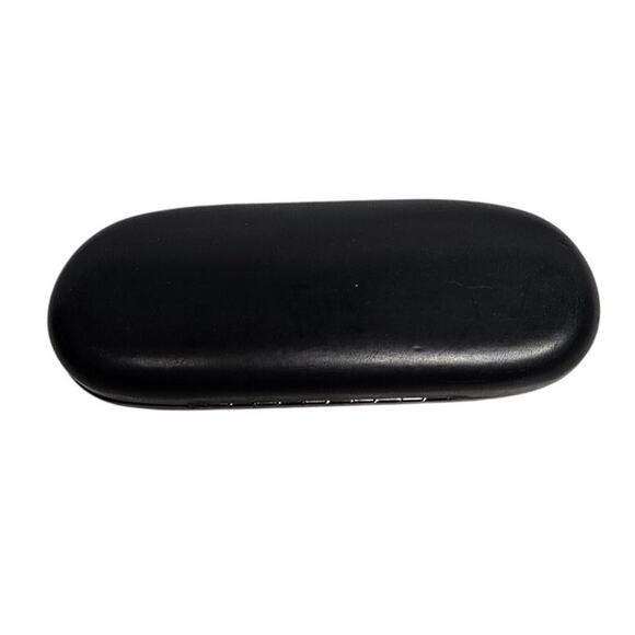 Designer Eyeglass Case RALPH LAUREN Hard Shell Lined Black Sunglass Holder - Picture 2 of 5